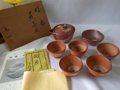 日本六大古窯~早期信樂焼【 樂齋】蓋碗已售
