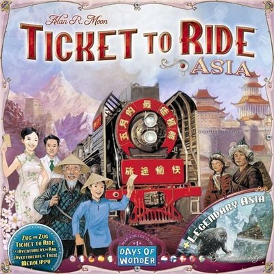 大安殿實體店面 免運送牌套 Ticket to Ride Asia Map 鐵道任務 亞洲版 正版益智桌遊