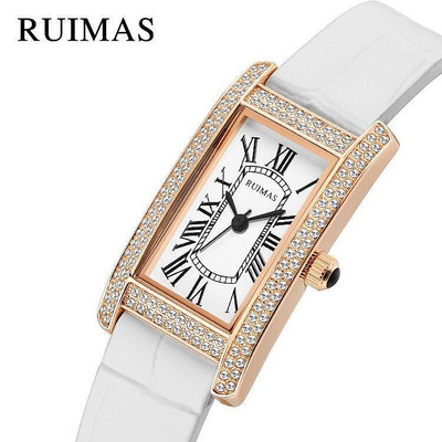 【現貨】MEGIR 335 時尚 鑲小方表 石英錶氣質女神腕錶 20 顯瘦女士手錶