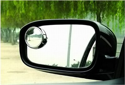 汽車後視鏡 廣角輔助 凸透 小圓鏡 (2入) 輔助鏡 盲點鏡 可調節 小圓鏡 倒車 廣角鏡 360度迴轉小圓鏡