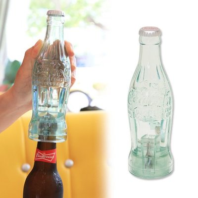 (I LOVE樂多) Coca-Cola Bottle Opener 可口可樂開瓶器 瓶身造型按壓開罐器 送人自用兩相宜