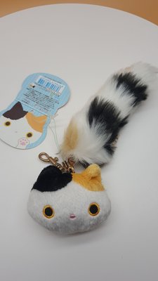 【售完】 日本正版 全新 SAN-X Rilakkuma 靴下貓 小襪貓 襪子貓 花貓長尾巴吊飾