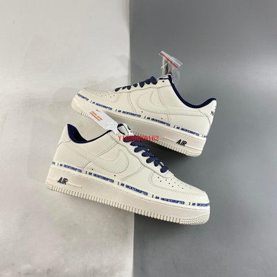 Nike Air Force  “米深藍簽名涂鴉”滿天星空軍一號低幫休閑板鞋男女鞋 NU6602-301公司級