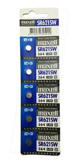 日本品牌水銀電池 maxell SR621SW電池 (1卡5入)