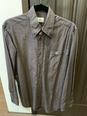 【自售leo458】絕對時尚的 Lacoste 長袖襯衫100%純棉國內百貨公司專櫃真品正品