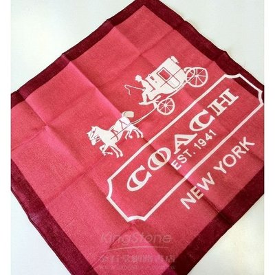 COACH~~紅色馬車方巾-----$299元(18)