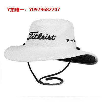 鴨舌帽新品Titleist高爾夫球帽golf男士圓頂遮陽帽大帽檐防水漁夫帽子