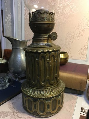 古董銅油燈
