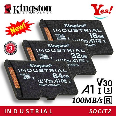 【Yes❗️台灣公司貨】金士頓 Kingston 工業級 SDCIT2 TLC 32G 32GB microSD 記憶卡