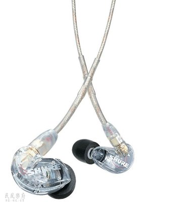 《民風樂府》Shure SE215-CL-A 透明 可換線 耳道式 監聽耳機