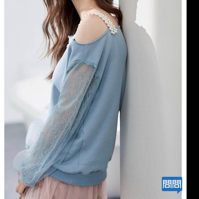 全新 IROO珍珠斜肩造型時尚上衣 喜歡DITA/JOAN/abito IROO MOMA 0918