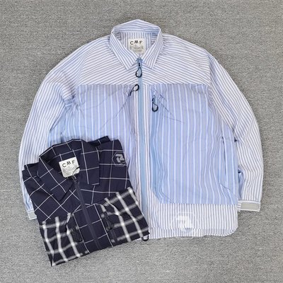 ❤Japan潮牌❤現貨COMFY OUTDOOR CMF COVERED SHIRTS格子條紋襯衫夾克22AW