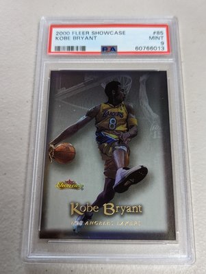 2000-01 Fleer Showcase #85 Kobe Bryant PSA9