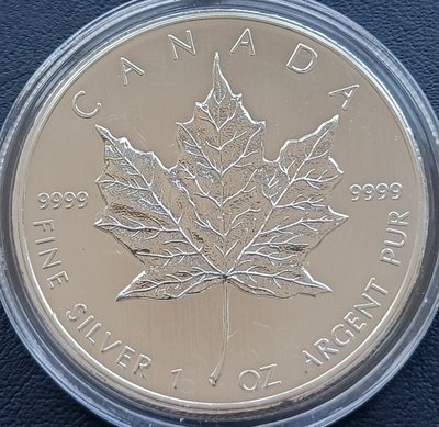 加拿大   伊利莎白二世  5元 1盎司   楓葉 2013年    銀幣(99.99%銀)  1840