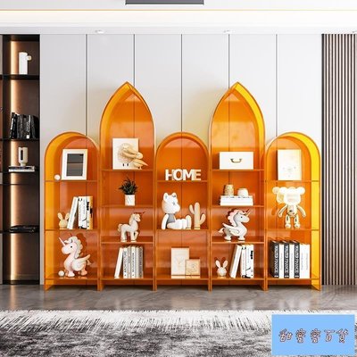 【熱賣精選】多層兒童亞克力書架繪本架現代簡約置物架落地組合書柜展示收納架