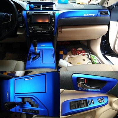 適用於2012-2016款豐田七代凱美瑞內飾改裝貼紙Toyota Camry 50中控檔位碳纖維裝飾貼保護防刮貼改