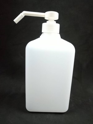 下壓式噴頭瓶 1000cc HDPE塑膠瓶 方型瓶 噴瓶 台灣製可裝防疫酒精/精油乾洗手液 下壓式噴霧瓶 方形瓶台灣製
