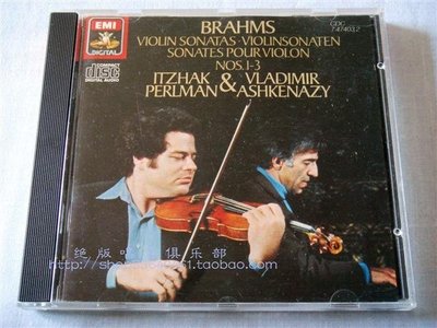 （西德首版）帕爾曼《勃拉姆斯：三首小提琴奏鳴曲》-EMI