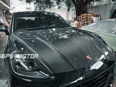 【SPY MOTOR】Porsche Cayenne E3 / Coupe 乾碳纖維引擎蓋