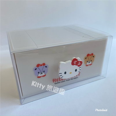 [Kitty 旅遊趣] Hello Kitty 收納抽屜 桌上型置物盒 收納盒 凱蒂貓 大耳狗 可堆疊