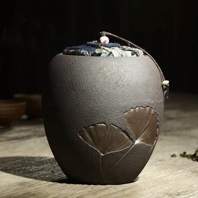 佛藝館 茶葉罐 茶倉 茶甕 茶罐 普洱茶 醒茶罐 置物罐 陶瓷（GA-2230）