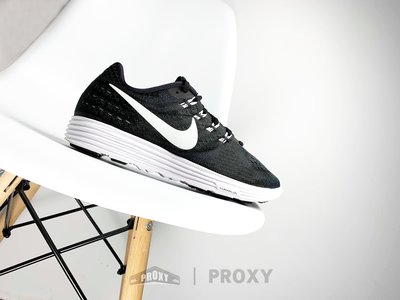 【PROXY】NIKE LUNARTEMPO 2 黑白 白底 白勾 男鞋 反光 輕量 休閒 慢跑鞋 818097-002