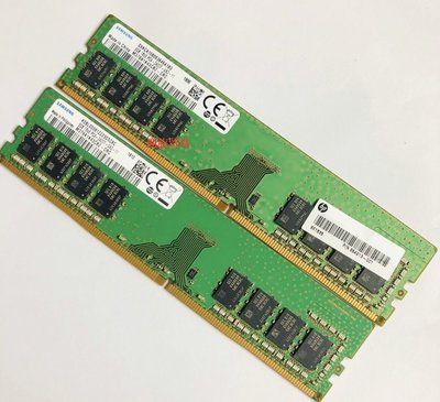 三星8G 1RX8 PC4-2400T-UA2-11 DDR4 M378A1K43BB2-CRC桌機機記憶體