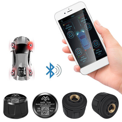『開立發票』車用胎壓偵測器 汽車胎壓偵測 藍芽無線胎壓監測 安卓/IOS 手機APP監控 智能胎壓傳感器 TPMS