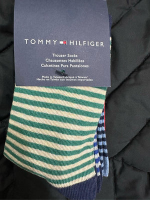 現貨全新正品Tommy Hilfiger男童條紋襪子三件組（尺寸：S）