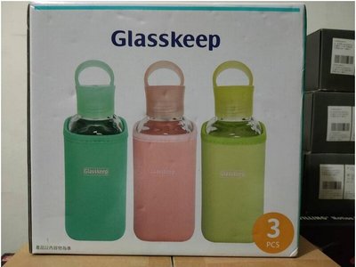 板橋-長美Glasskeep方形玻璃隨手瓶500ml三入組SP-2212/SP2212