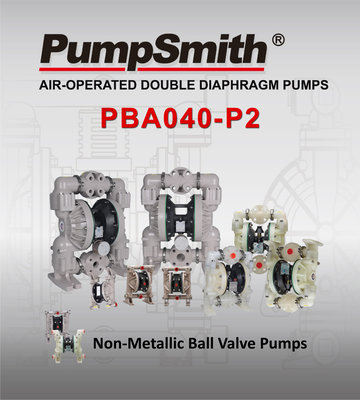 PumpSmith PBA040-P2 1-1/2" PBA系列 球閥式 氣動雙隔膜泵浦