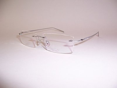 光寶眼鏡城(台南) Dr.Swan 無邊 B純鈦IP眼鏡一體腳 GW8078 /C3 霧銀,特長腳150mm,大頭專用
