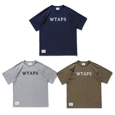 【希望商店】 WTAPS COLLEGE / SS / COTTON 21SS 經典 LOGO 短袖 T恤