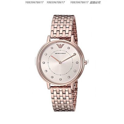 美國代購EMPORIO ARMANI 亞曼尼手錶 AR11062 鋼帶石英腕錶 簡約時尚優雅女士手錶