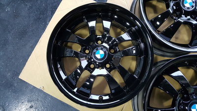 16吋BMW原廠鋁圈~全亮黑式樣~E36.E46.E90.E87.F20.120.318.320.325.328.T5~
