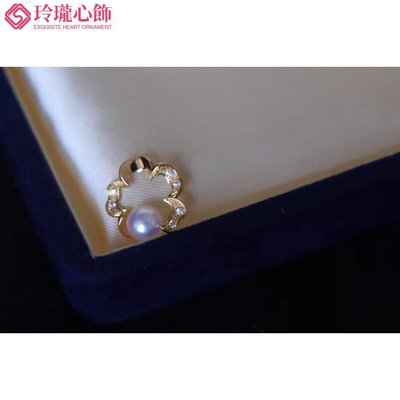 Mikimoto同款櫻花項鍊,天然淡水珍珠-玲瓏心飾