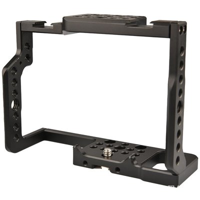 現貨相機配件單眼配件適用于松下LUMIX G85 G80相機視頻擴展兔籠 金屬保護框三腳架配件
