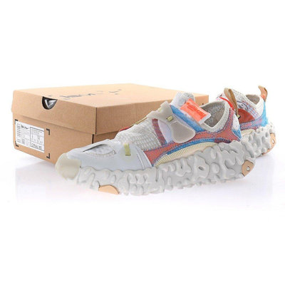 Nike ISPA OverReact Flyknit “針織灰桔紅淺藍” 機能 時尚 慢跑鞋 CD9664-100男女[飛凡男鞋]