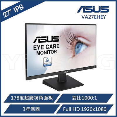 ASUS 華碩 27型IPS 電競螢幕 VA27EHEY-A IPS寬螢幕LED顯示器