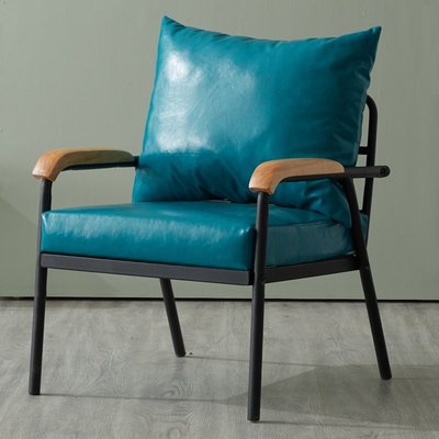 現貨熱銷-北歐布藝沙發椅客廳小戶型單人雙人位鐵藝輕奢椅現代家具組合套裝