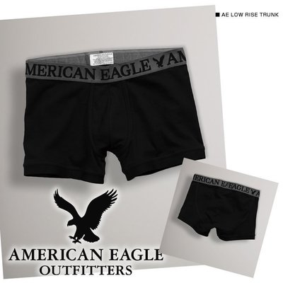 (BJGO) AMERICAN EAGLE_AE Solid Low Rise 美國AE老鷹Logo標誌四角平口褲/內褲