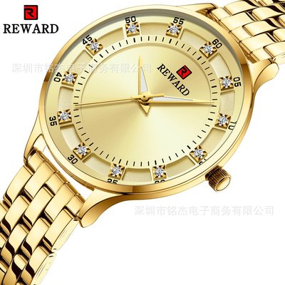 男士手錶 REWARD外貿熱賣女士手錶 超薄簡約時尚女士防水石英錶女錶21003L