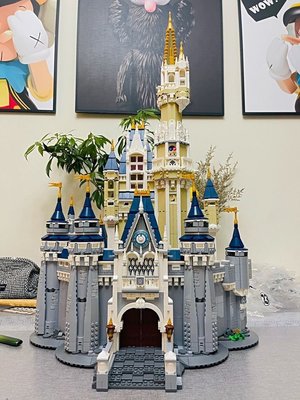 兼容樂高迪士尼公主城堡樂園女孩系列成年人高難度拼裝積木正品促銷