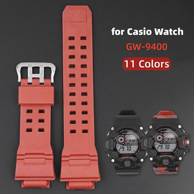 Tpu 橡膠錶帶適用於卡西歐 G Shock GW9400 GW 9400 手鍊替換樹脂錶帶防水錶帶配件