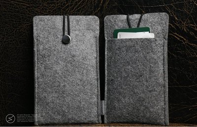 【Seepoo總代】2免運拉繩款Samsung三星 A52s 5G 6.5吋 羊毛氈套手機殼手機袋 白灰 保護套保護殼