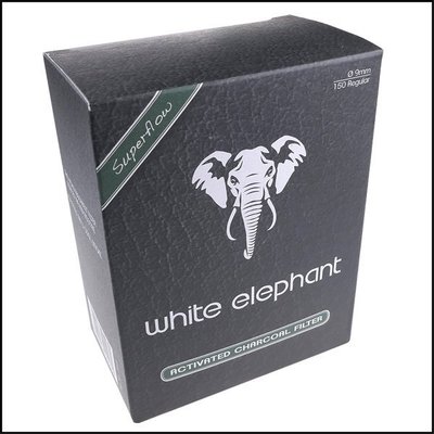 ☆哈洛德小舖☆【White-Elephant 白象】9mm活性碳濾心~150支入