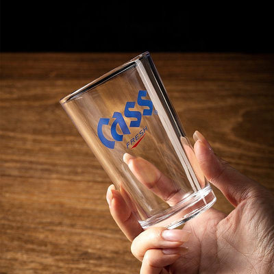 進口酒杯Cass玻璃啤酒杯商用精釀啤酒杯子小號家用玻璃杯定制圖案