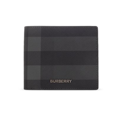 [全新真品代購-F/W22 新品!] BURBERRY 深色格紋 短夾 / 皮夾 (8卡 / 4卡+零錢袋)