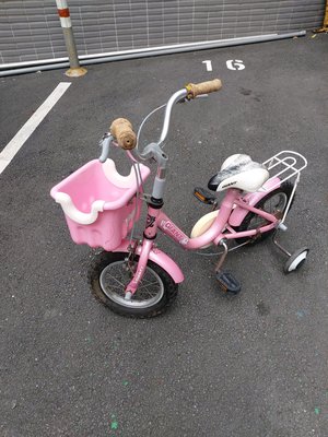 ((拍賣就是要撿便宜))二手商品--粉紅色12吋捷安特兒童腳踏車