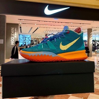 【正品】耐克Nike Kyrie 7 Horus EP 藍橙 籃球 CT1137-900慢跑鞋